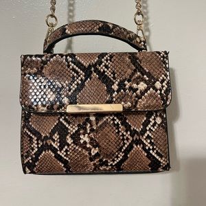 Snake print purse
